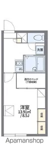 レオパレスアマーレ サッポロⅢ【106号室】の間取り