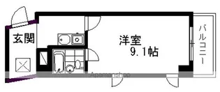 サンクリエート彦根【403号室】の間取り