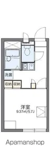 レオパレスサクラの小道【203号室】の間取り