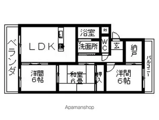 ファミール小幡【1階】の間取り