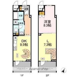 リーラ横浜川和町【2階】の間取り