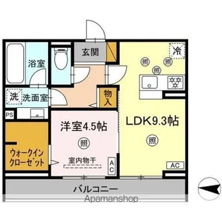 BーKUBUS(ビークブス)【3階】の間取り