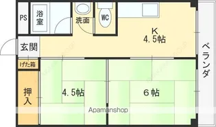 クオリティ俊徳【3階】の間取り
