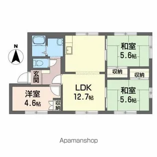 グランドメゾン・アネックスB棟【1階】の間取り