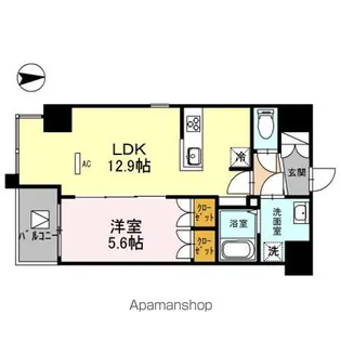 東京都中野区中野5丁目【マンション】の間取り