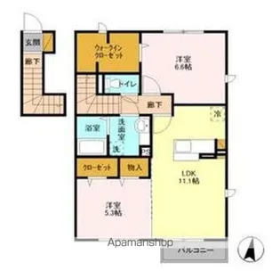 サン・フォレスト【2階】の間取り