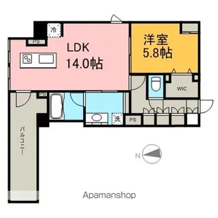 IZUMI Ⅰ【6階】の間取り