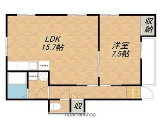 メゾン神照【103号室】の間取り