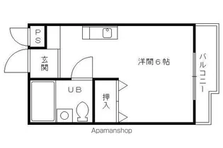 プルシャン山科【4階】の間取り