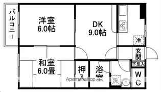スプリングコートⅢ【202号室】の間取り