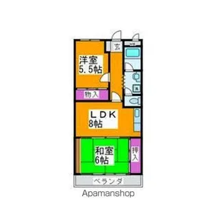 サンヒルズ光明池【305号室】の間取り