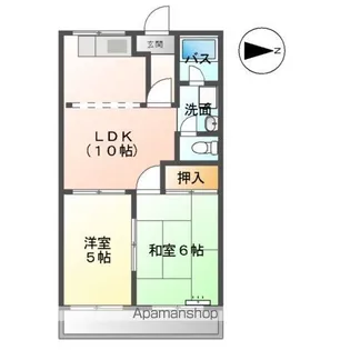 ラ・フォーレ神谷【203号室】の間取り