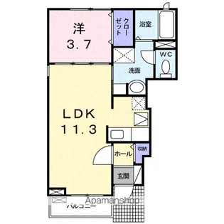 ソフィア【1階】の間取り