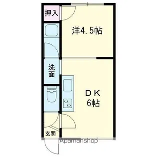 エステート6【105号室】の間取り