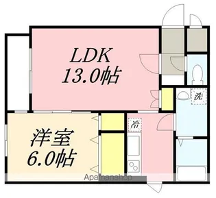 LIBEA MATOBA(リベア的場)【2階】の間取り