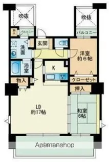 カルシア室見トゥルーム【402号室】の間取り
