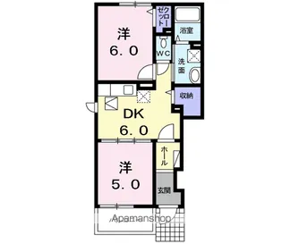 ライト スプリング【1階】の間取り