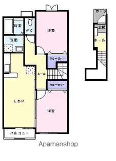 グレイスガーデンA【2階】の間取り