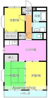 ルミエール浜Ⅱ【3H号室】の間取り