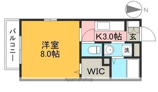 イエローコート 南棟【1階】の間取り