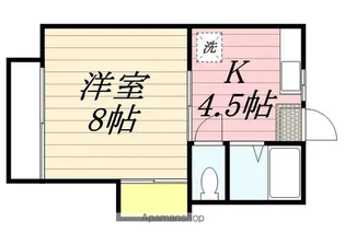 弓の町ハイツA【1階】の間取り