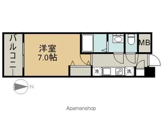 パルティール並木【7階】の間取り