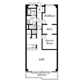 里水マンションA【5階】の間取り