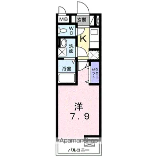 リゼオフラッツ【2階】の間取り