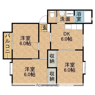 サンライズ【1階】の間取り