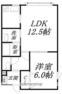 ファイン中道Ⅲ【202号室】の間取り