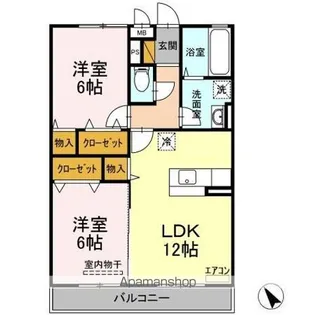 エスポワール A【2階】の間取り