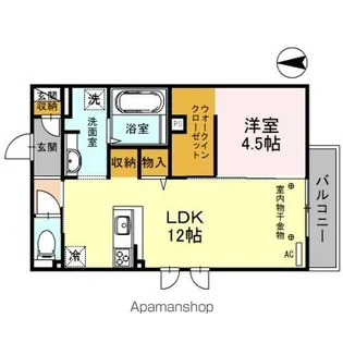 プランドール三池【2階】の間取り