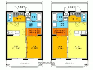 ユーミー金色【2階】の間取り