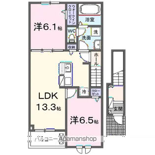 シェノンⅣ【2階】の間取り