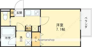 ステディ八戸の里【1階】の間取り