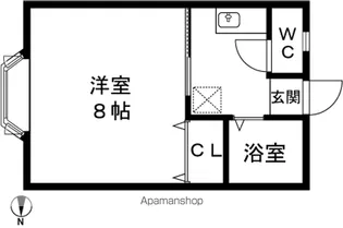 コスモハイツスズキ【202号室】の間取り