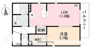 パークリッジ村上【2階】の間取り