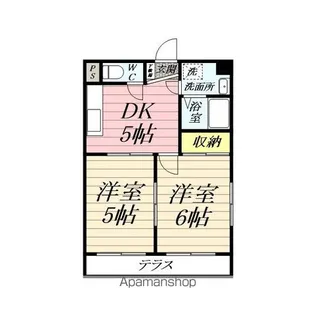 ハイツ綾瀬【1階】の間取り