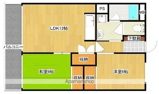 大産原ビル【210号室】の間取り