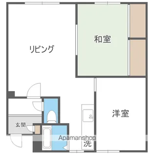 フラワーハイツ【2階】の間取り