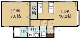 フェリーチェ【1-B号室】の間取り