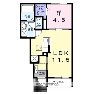 グリーンパーク セレノ【1階】の間取り
