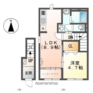SUN FLORA【2階】の間取り