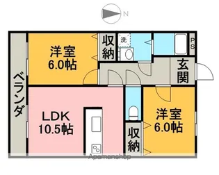 サンモール美木【2階】の間取り
