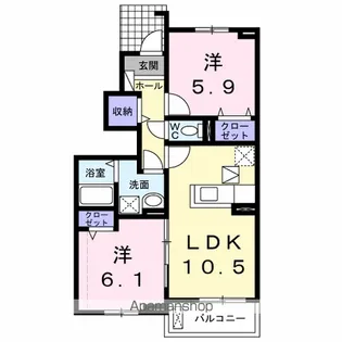 SUN・MARLEN【1階】の間取り