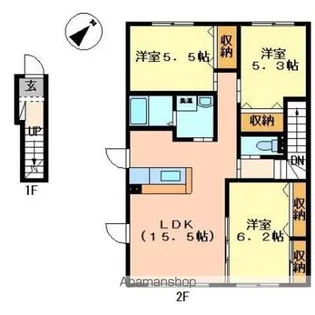 COCODE56【2階】の間取り