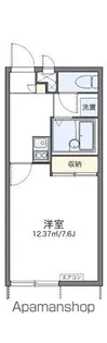 レオパレスリバーサイド下北【1階】の間取り