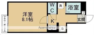 シャンテ多賀城【102号室】の間取り