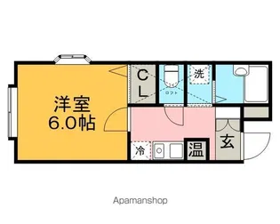 パンシオンヴィラ久留米D棟【101号室】の間取り