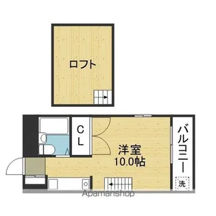 シェトワ北河堀【5階】の間取り